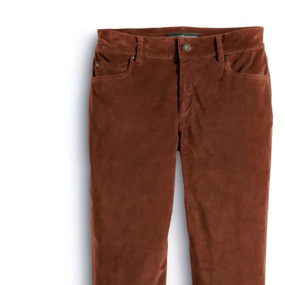 Peruvian Connection Men's Corduroy Pants in Rich Brown